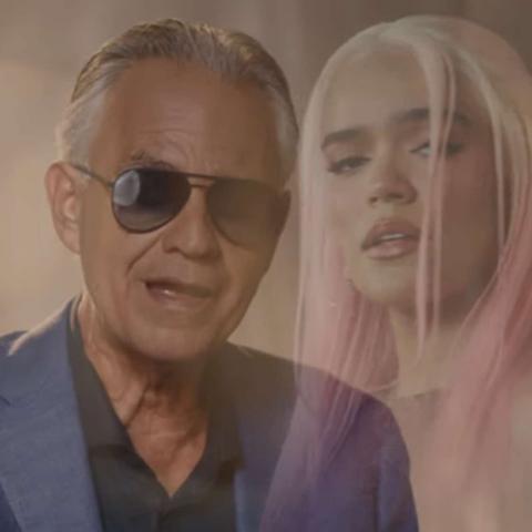 Andrea Bocelli estrena nueva versión de 'Vivo por ella' con Karol G