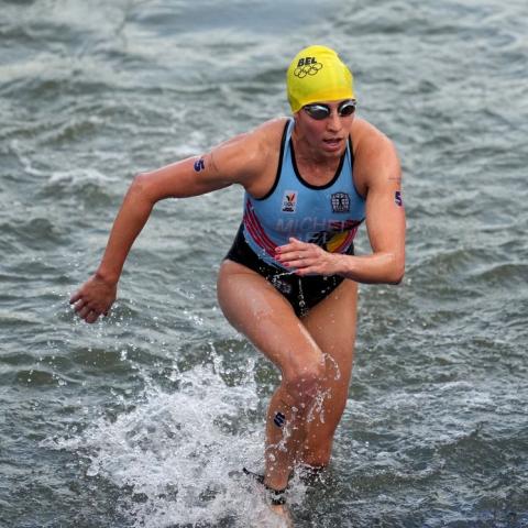 Triatleta Claire Michel.