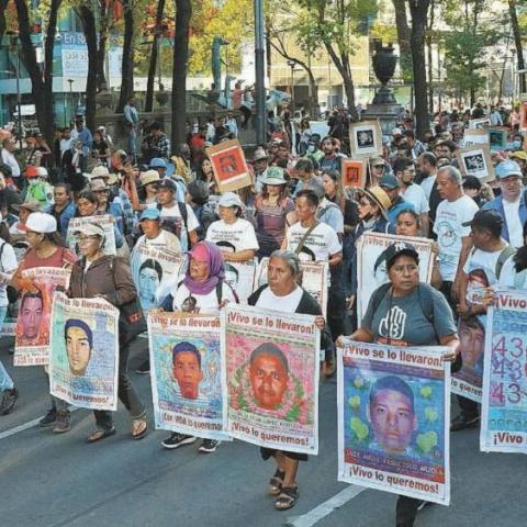 Manifestaciones del caso Ayotzinapa.