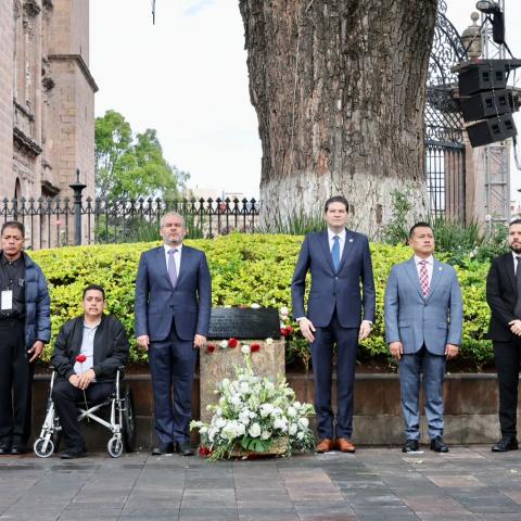 Conmemoración del grito de Independencia en Morelia 