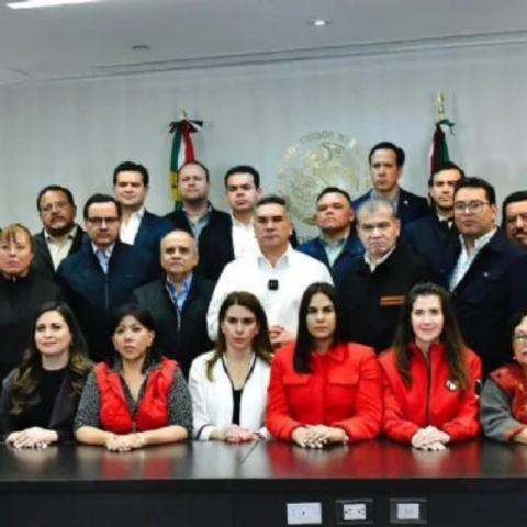 Sesión de Comisiones Unidas del Senado.