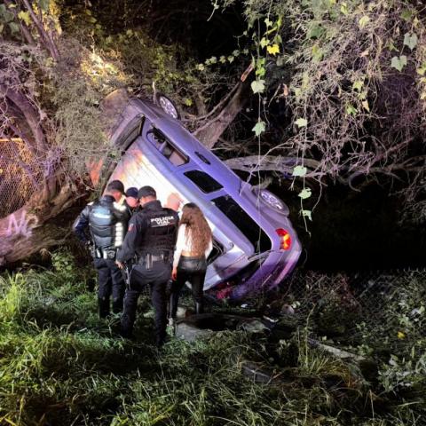 colisionó contra un objeto fijo.