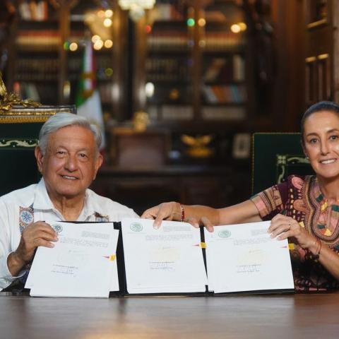 AMLO firma decreto para la publicación de la reforma al Poder Judicial 