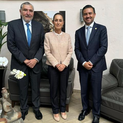 Adán Augusto, Claudia Sheinbaum, Yunes Márquez