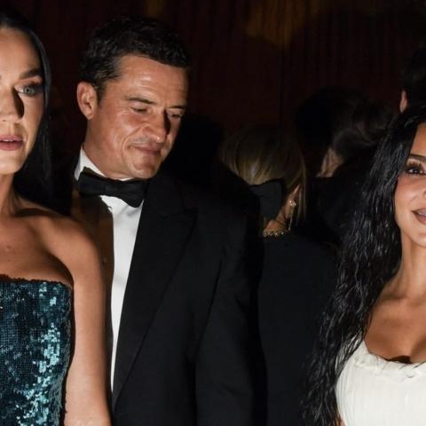 Katy Perry reacciona a la foto de su prometido Orlando Bloom mirando a Kim Kardashian