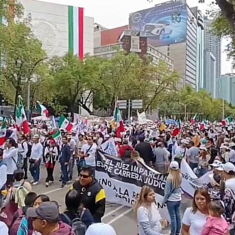 Marcha contra reforma judicial 