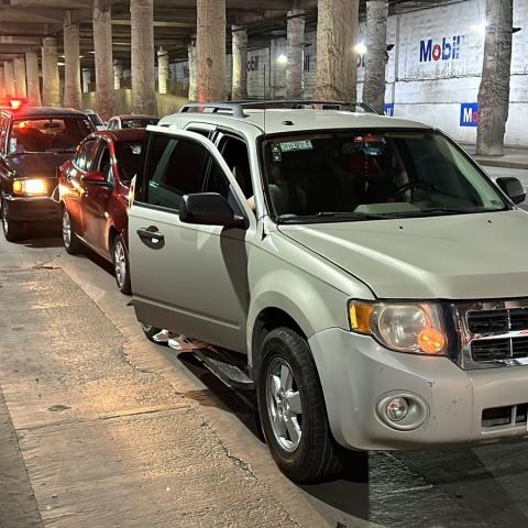 Se impactaron un total de 4 vehículos en los carriles que van de poniente a oriente