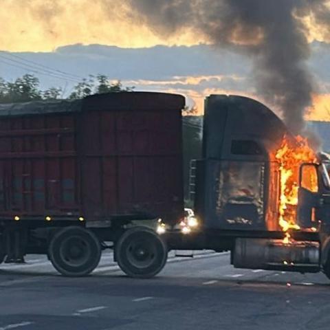 Uno de ellos todavía cargaba con un bidón con residuos de combustible