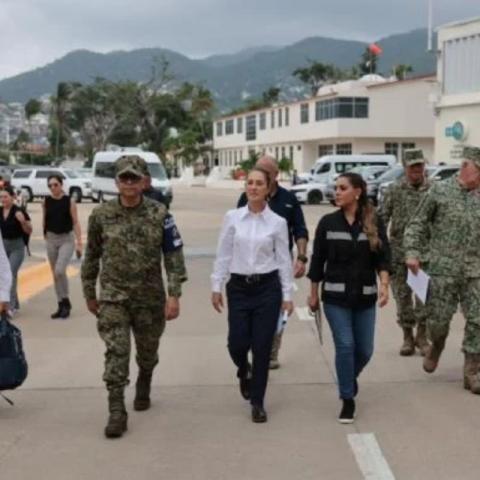 Sheinbaum se reunió con autoridades federales y locales en Acapulco.