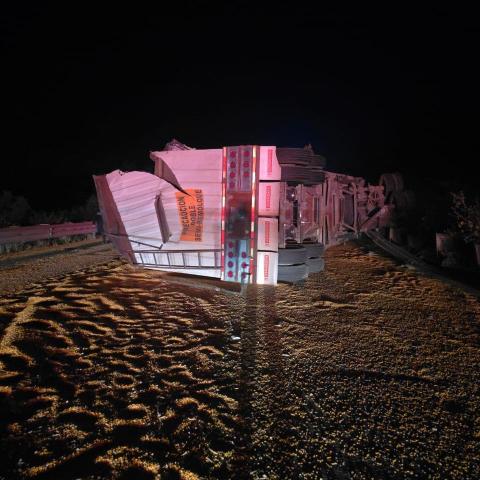 Accidente en la carretera Aguascalientes-Zacatecas