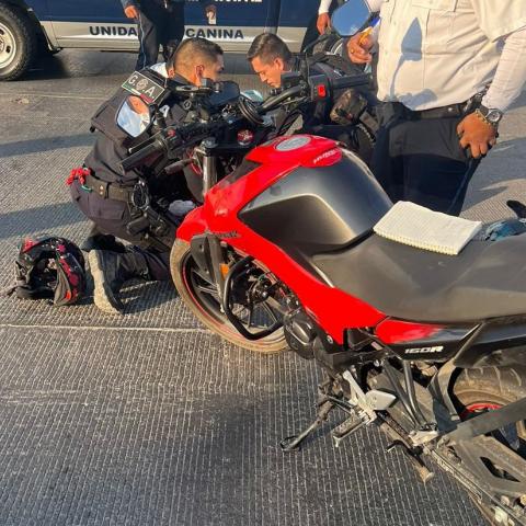 motociclista herido