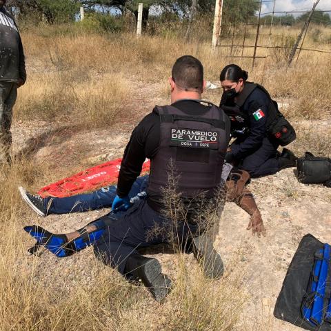 motociclista herido