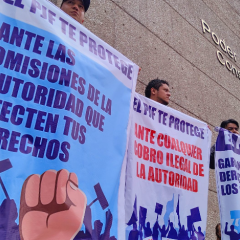 Manifestaciones trabajadores del PJF 