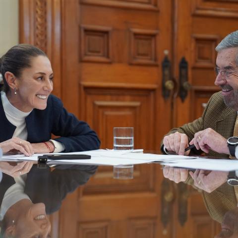 Claudia Sheinbaum y Juan Ramón de la Fuente 