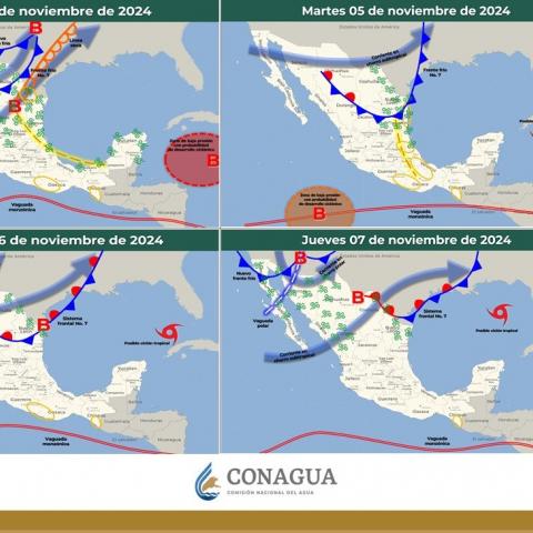 Frente frío No. 7 provocará caída de aguanieve en estados del norte del país: SMN