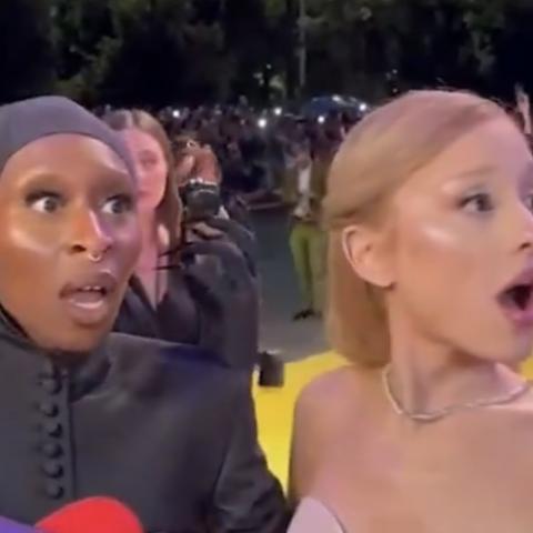 Así recibieron los mexicanos a Ariana Grande y Cynthia Erivo en la premier de "Wicked"