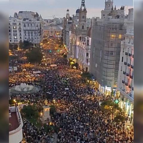 Protestas en Valencia 