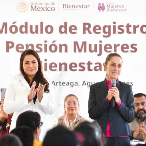 Tere Jiménez y Claudia Sheinbaum