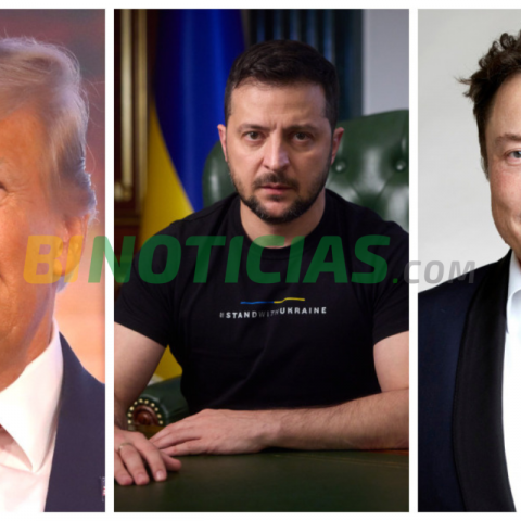 Trump, Zelenski y Musk 