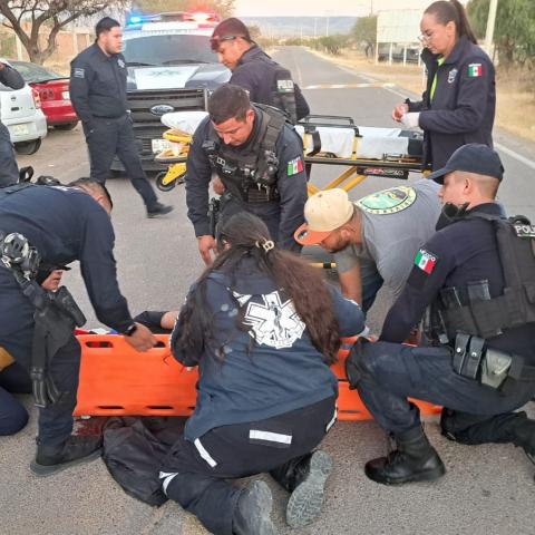 motociclista herido