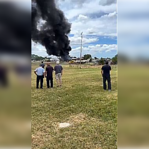 Avión accidentado 