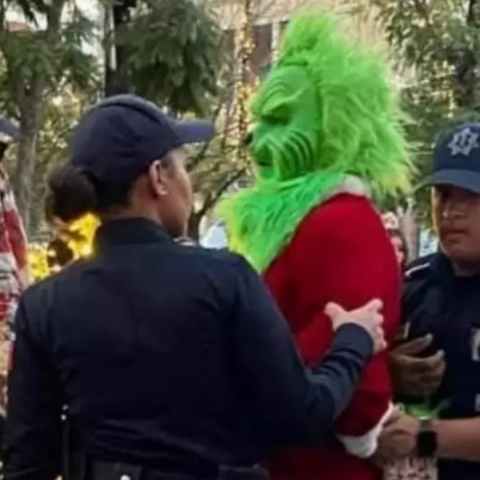 Pelea Grinch vs. Santa 