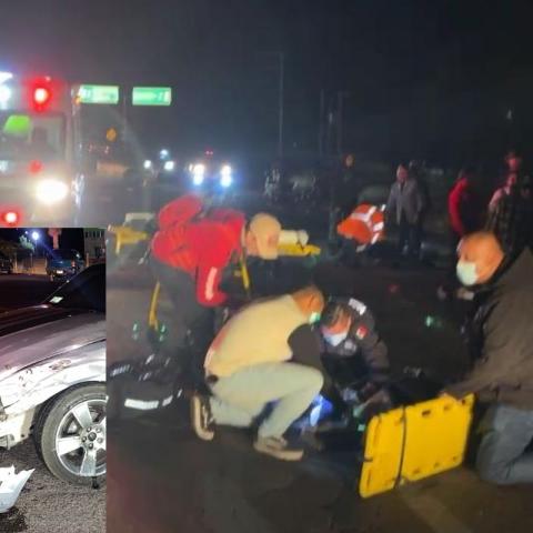 Fuerte accidente desigual, deja como saldo dos lesionados de gravedad.