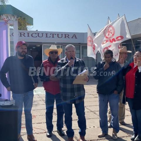 Campesinos de Aguascalientes se manifiestan contra recorte federal de 400 MDP para su sector