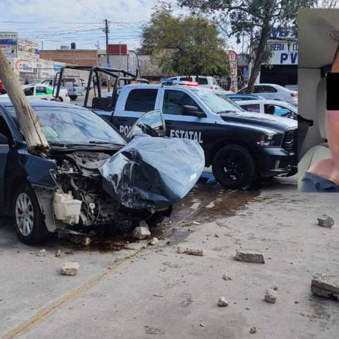 En su fuga también impactó un auto y al ser detenido dijo que era Policía Vial, pero era una mentira