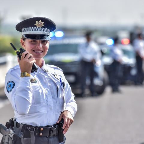 A través de vigilancia permanente en las Puertas de Seguridad, se les recibe y acompaña durante su trayecto por la entidad