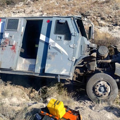 Uno de los heridos fue trasladado en el helicóptero de la Policía Municipal por la gravedad de sus heridas