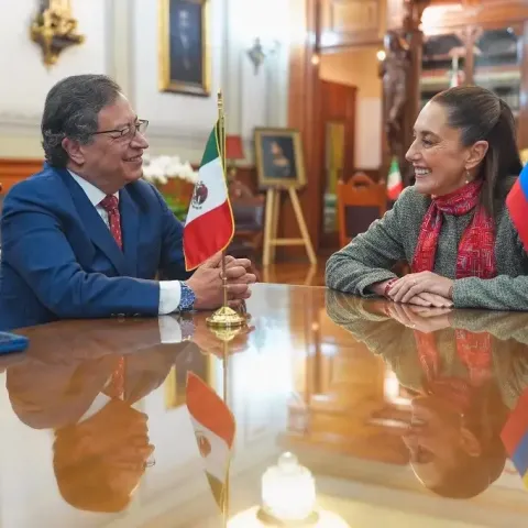 Gustavo Petro y Claudia Sheinbaum