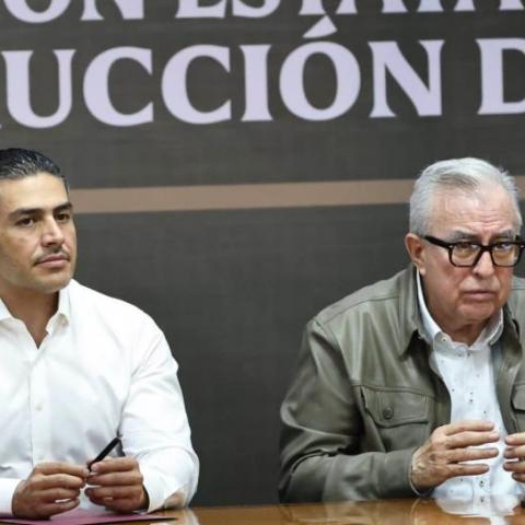 Harfuch y Rubén Rocha