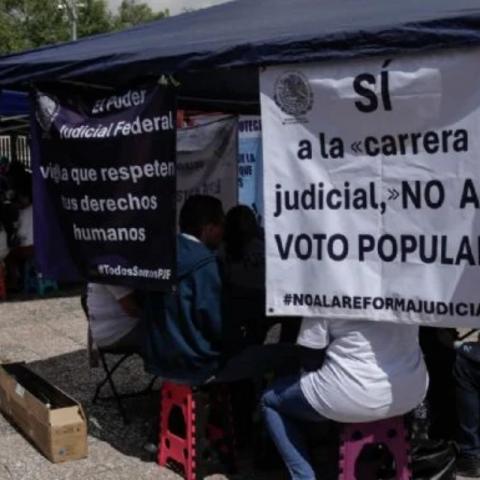 Trabajadores del Poder Judicial exigen garantizar sus derechos laborales.