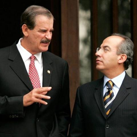 Vicente Fox y Felipe Calderón 