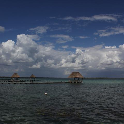 Laguna de Bacalar, península de Yucatán 