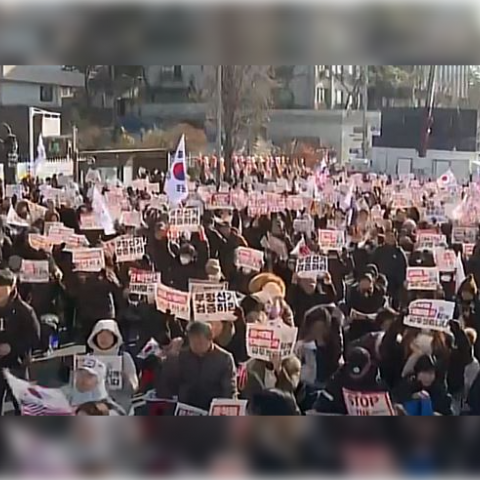 Manifestación en Corea del Sur 