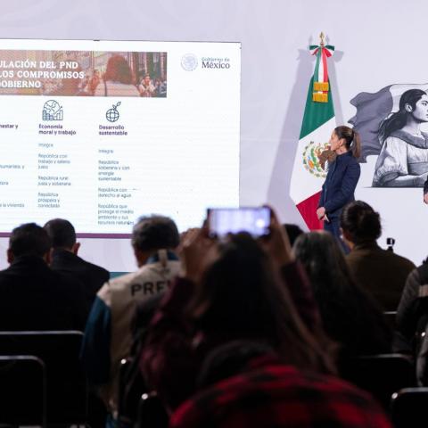 Sheinbaum en su conferencia de prensa