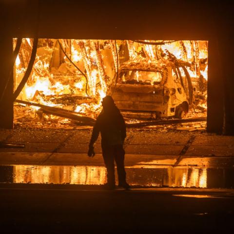 Incendio en Los Ángeles, California