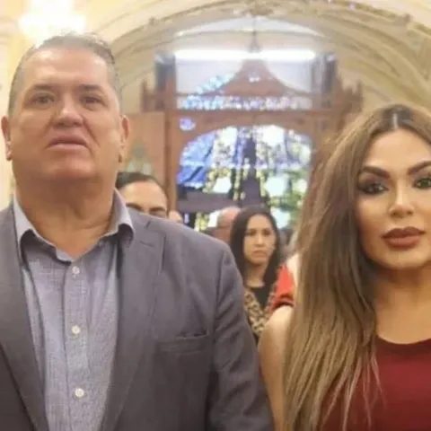 Jaime Cruz y su esposa