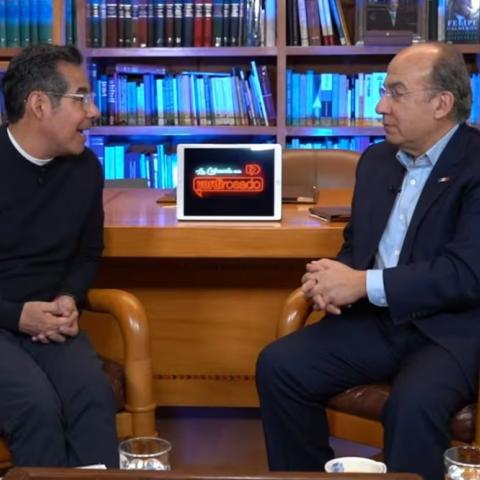 Yordi Rosado y Felipe Calderón