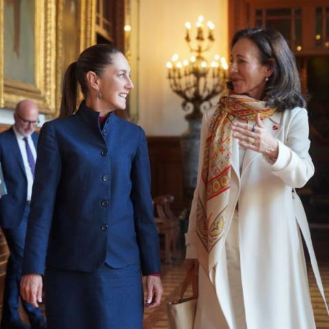 Claudia Sheinbaum y Ana Botín 