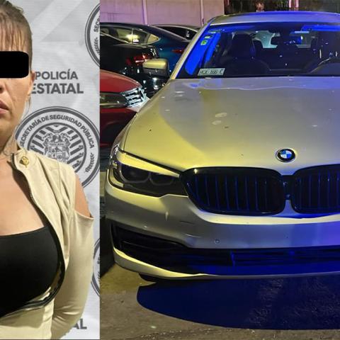 La mujer que iba al volante terminó del BMW fue detenida y presentada ante las autoridades ministeriales