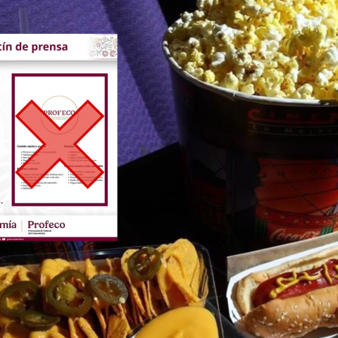 ¡Cuidado! Profeco desmiente supuesta lista de alimentos con los que puedes entrar al cine