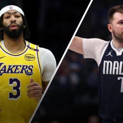 Luka Lakers and Davis Mavericks