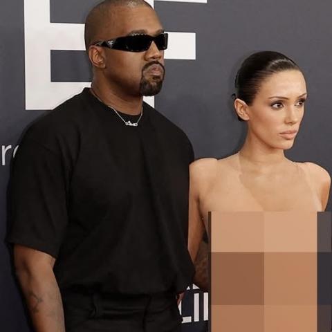 Kanye West y Bianca Censori habrían sido expulsados de los Grammy; ella apareció desnuda los Grammy; ella iba sin ropa