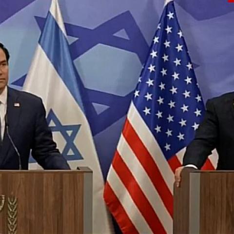 Marco Rubio y Benjamin Netanyahu 