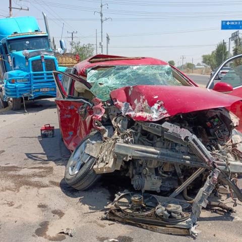 Sucedió el pasado sábado en la carretera a Luis Moya a la altura de San Antonio, Tepezalá