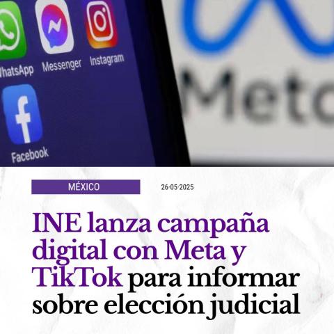 INE promueve elección judicial a través de redes sociales 