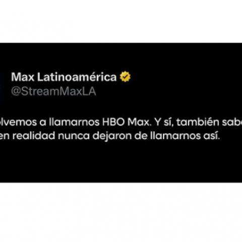 La plataforma MAX volverá a llamarse HBO Max
